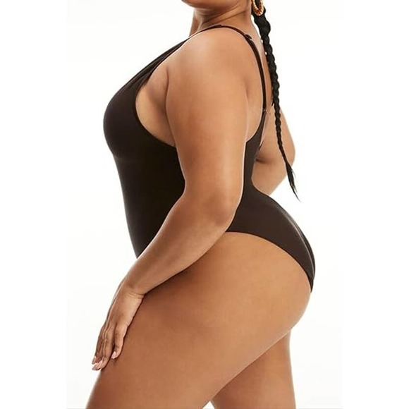 NWT Good American Women's Plus Size Layout High Cut Deep Back One-Piece Sz 7/4XL - Picture 2 of 9